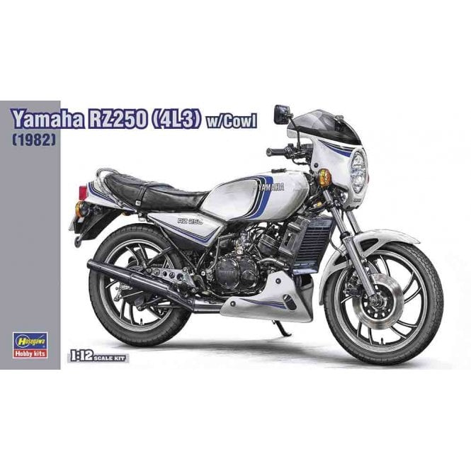 1:12 1982 Yamaha RZ250 (4L3) W/Cowl Motorcycle Model Kit - Limited Edition