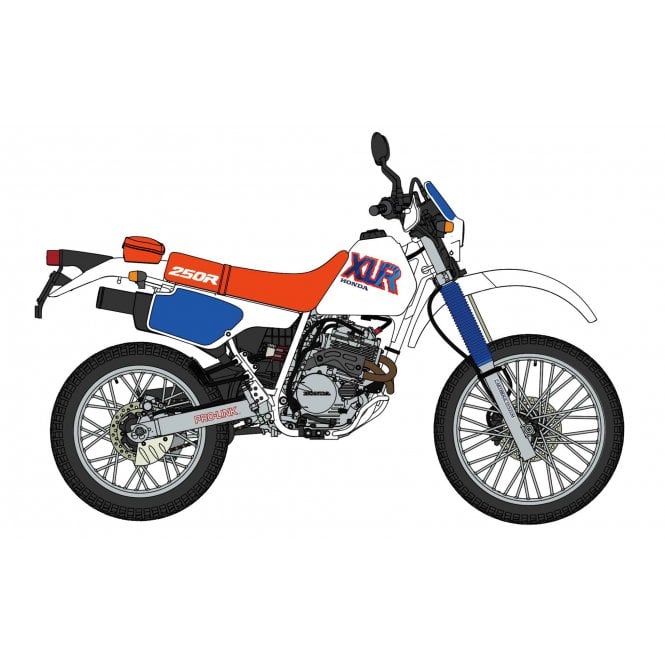1:12 1992 Honda XLR250R (MD22) Motorcycle Model Kit