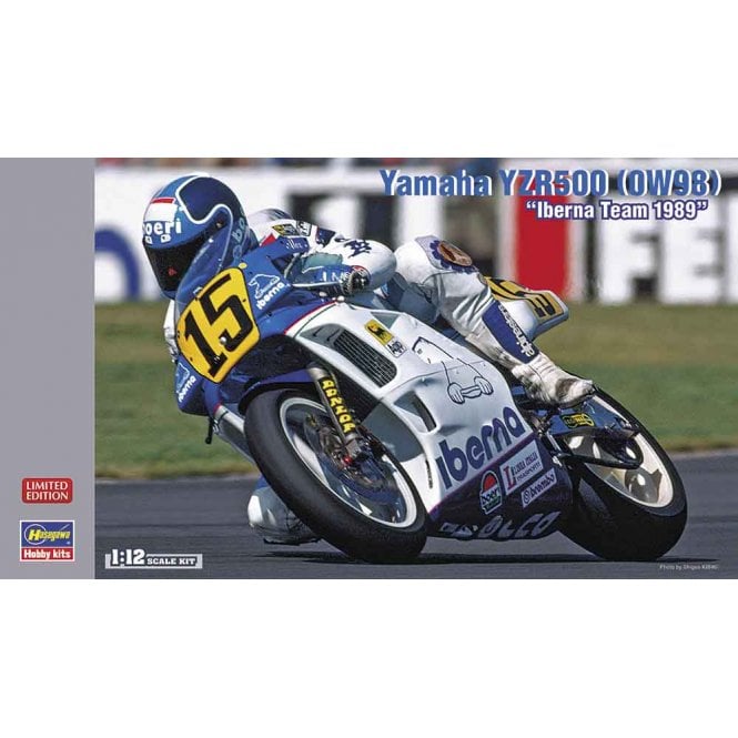 1:12 Yamaha YZR500 (0W98) 1989 Iberna Team Motorcycle Model Kit