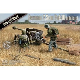 1:16 7.5cm Pak40 Gun Model Military Kit