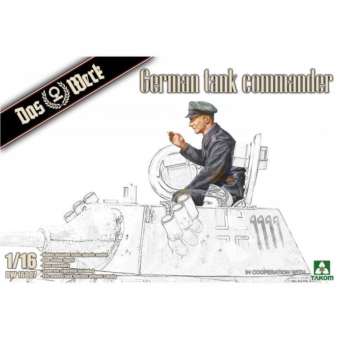 1:16 German Tank Commander Figure Model Kit