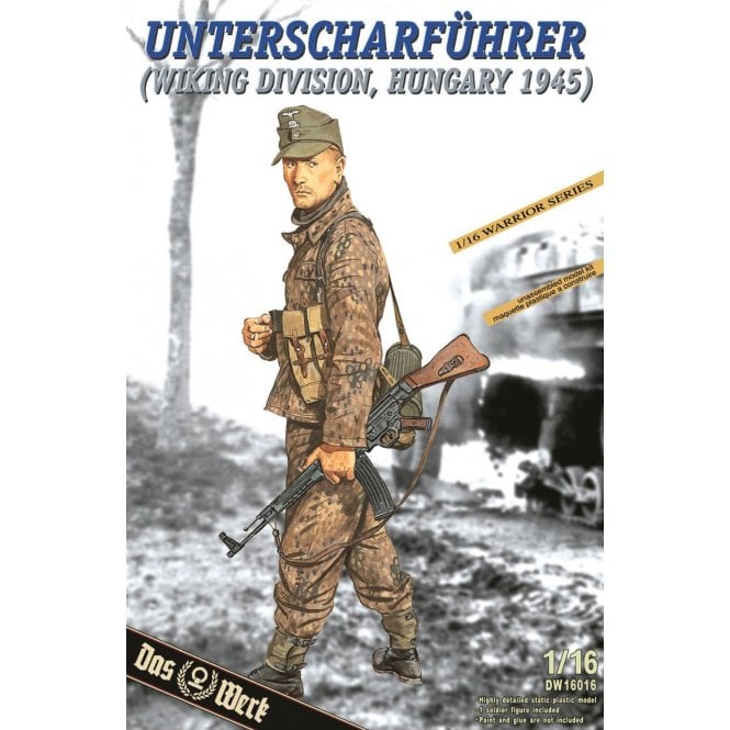 1:16 German Unterscharfuhrer Division Wiking Hungary 1945 Figure Model Kit