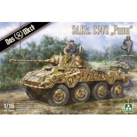 1:16 Sd.Kfz. 234/2 ' Puma ' Schwerer Panzerspähwagen (2 in 1 - Normal & Command Version) Model Military Kit