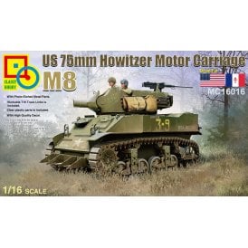 1:16 US 75mm M8 Howitzer Motor Carriage Model Military Kit