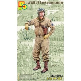 1:16 WWII US Tank Commander Figure Model Kit