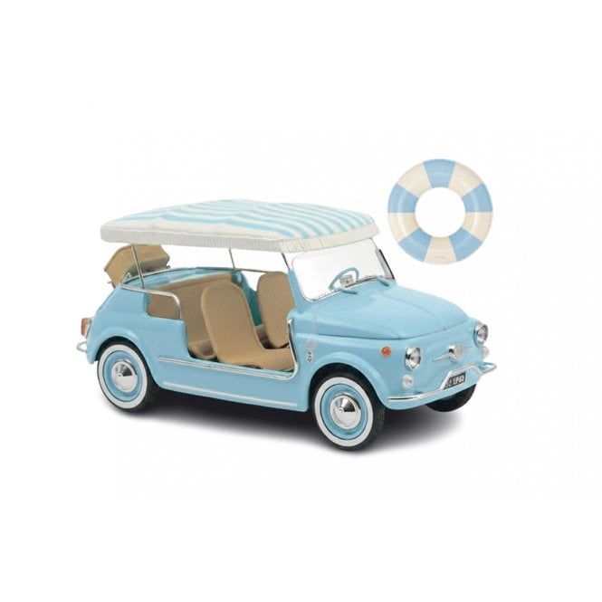 1:18 1965 Fiat 500 Jolly - Powder Blue Model Car