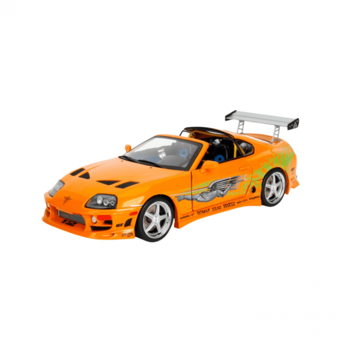 1:18 Fast & Furious 25th Anniversary Brian's Toyota Supra Orange Model Car
