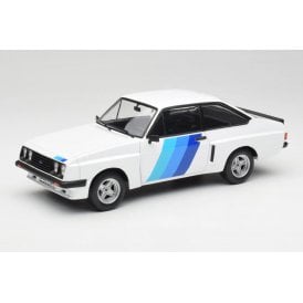 1:18 Ford Escort MK2 RS 2000 X-Pack Diamond White & Blue Decor Model Car