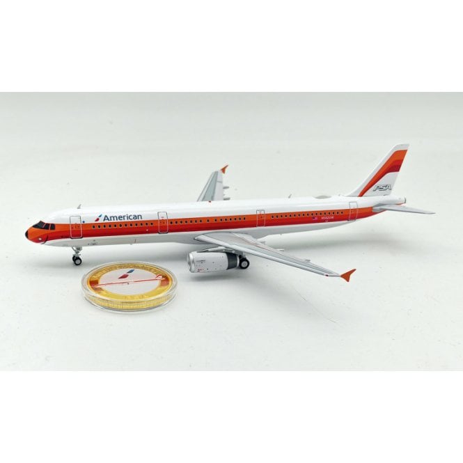 1:200 Airbus A321-231 American Airlines N582UW & Collectors Coin Model Plane