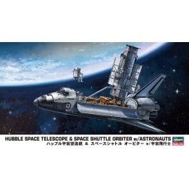 1:200 Space Shuttle Orbiter with Hubble Space Telescope & Astronauts Model Kit - Limited Edition