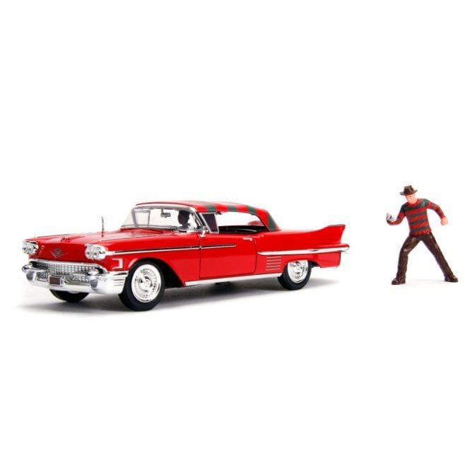 1:24 1952 Cadillac Series 62 Nightmare on Elm Street & Freddy Krueger Figure Model Car