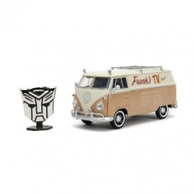 1:24 1961 Volkswagen Beetle Bus ' Wheeljack ' ' Transformers Rise of the Beasts ' & Badge Model Car