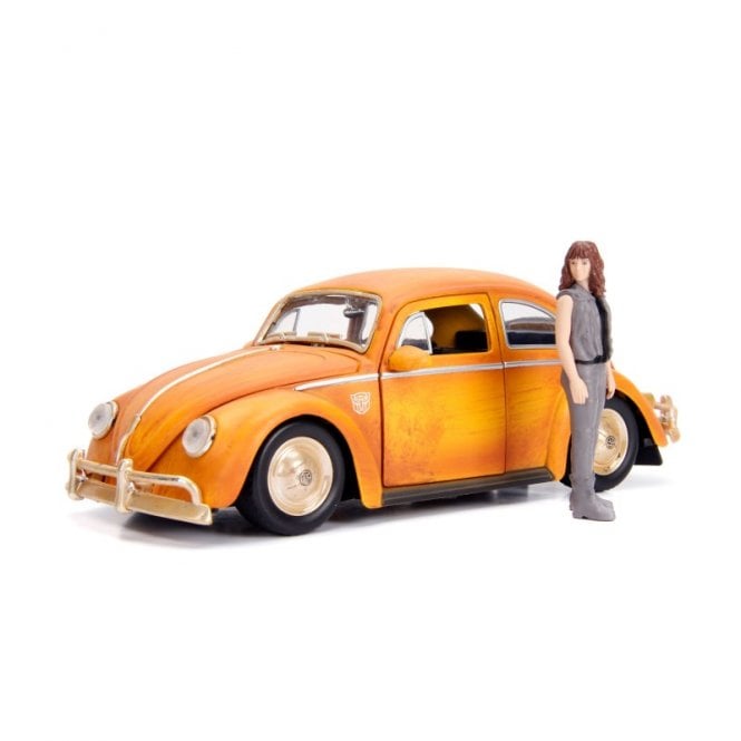 1:24 1967 Volkswagen Beetle Bumblebee & Charlie Figure ' TRANSFORMERS ' Model Car