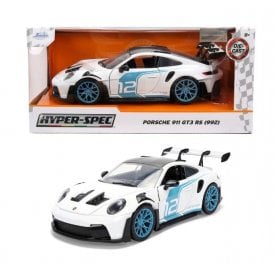 1:24 2007 Porsche 911 Turbo 997 - White & Blue ' Hypesrpec ' Model Car