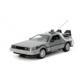 1:24 Delorean Time Machine with pole - Back To The Future Diecast Car