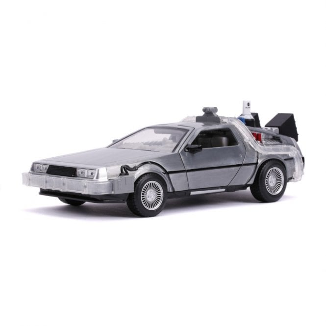 1:24 Deloren Time Machine Back to the Future part II (with Working Lights) Model Car