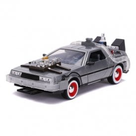 1:24 Deloren Time Machine Back to the Future part III (with Working Lights) Model Car