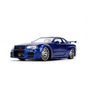 1:24 Fast & Furious 25th Anniversary BRIAN's Nissan Skyline GT-R - Brush Metal Finish Model Car