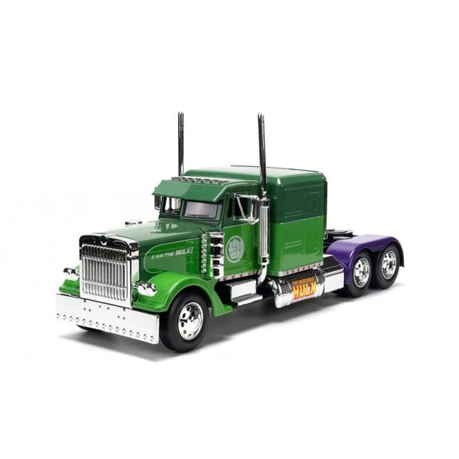 1:24 Hollywood Rides - 1992 Peterbilt 379 Truck Tractor The Incredible Hulk, 