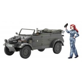 1:24 Kubelwagen TYPE 82 Early Version With Figure Car Model Kit