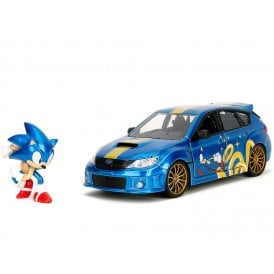 1:24 Subaru Impreza WRX STI with Sonic The Hedgehog Diecast Car