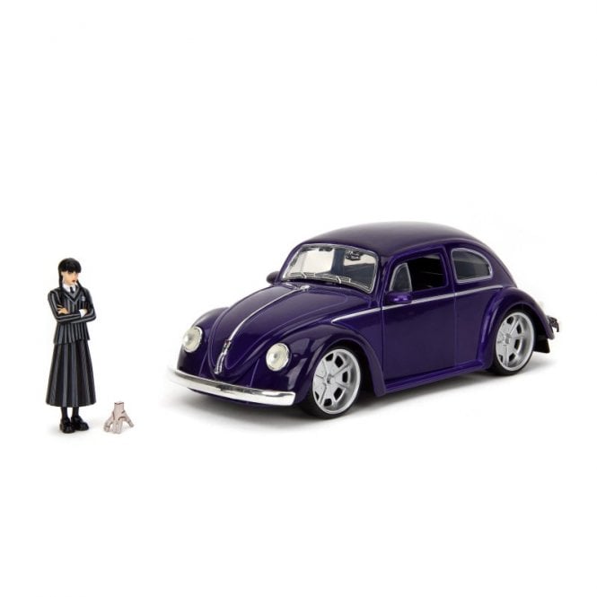 1:24 Volkswagen Beetle with Wednesday Figure Model Car
