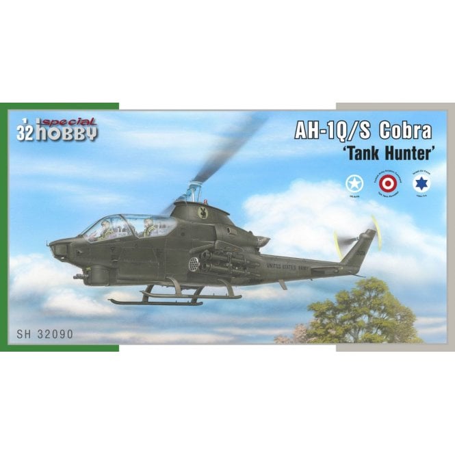 1:32 AH-1Q/S Cobra ‘Tank Hunter' Aircraft Model Kit