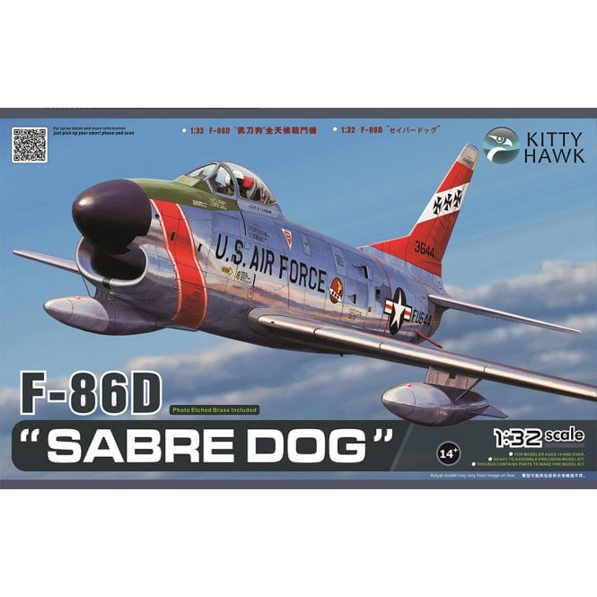 1:32 F-86D Sabre Dog Aircraft Model Kit