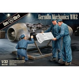1:32 German Mechanics WW2 Figure Set Kit