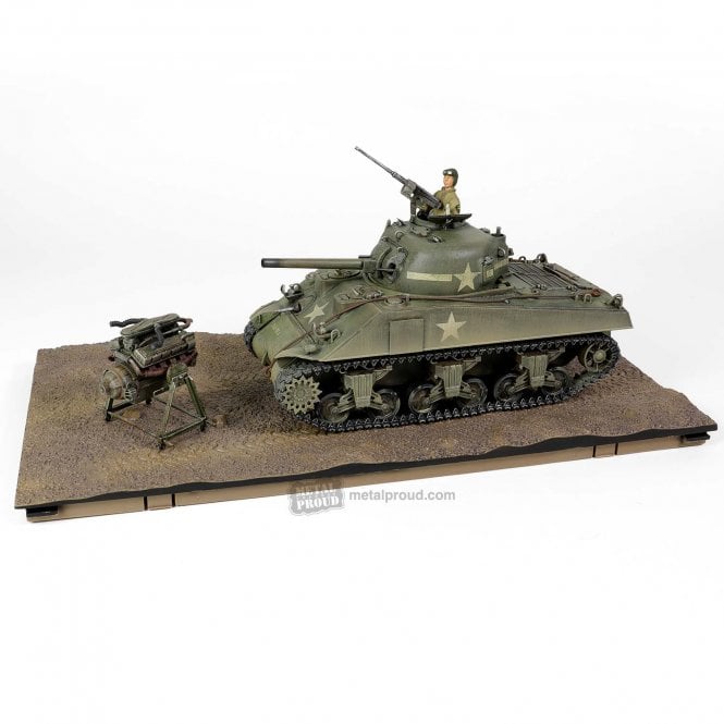 1:32 U.S. Sherman M4A3 (75), VVSS Suspension & 57° glacis Direct vision - Training vehicle, C Company, 10th Tank Battalion, 5th Armored Division, New York, 1943