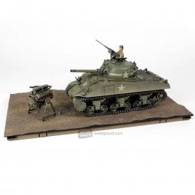 1:32 U.S. Sherman M4A3 (75), VVSS Suspension & 57° glacis Direct vision - Training vehicle, C Company, 10th Tank Battalion, 5th Armored Division, New York, 1943