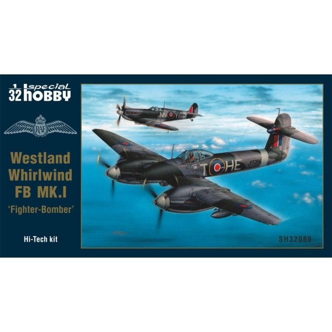 1:32 Westland Whirlwind FB MK.I ‘Fighter-Bomber’ Hi-tech Aircraft Model Kit