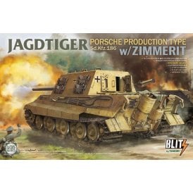 1:35 1:35 Sd.Kfz.186 Jagdtiger Porsche Production Type W/ Zimmerit Model Military Kit
