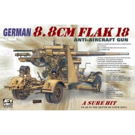 1:35 8.8cm Flak18 Anti Aircraft Gun Military Model Kit