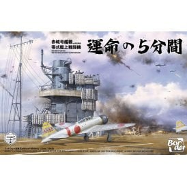 1:35 Akagi Bridge w/Flightdeck & A6M2 Zero COMBO Aircraft Model Kit