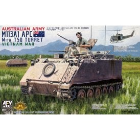 1:35 Australian Army M113A1 APC w/ T50 turret Vietnam War Military Model Kit