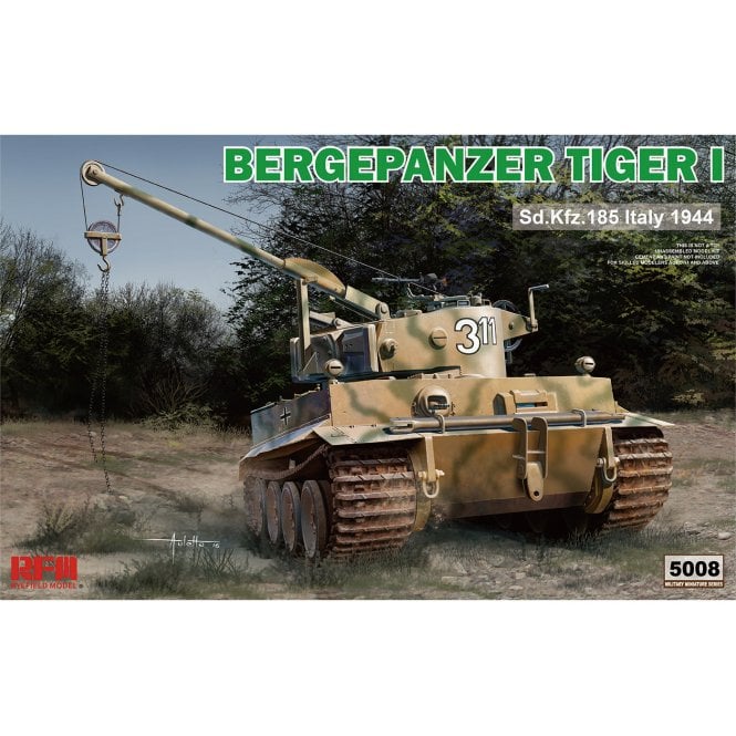 1:35 Bergepanzer Tiger I Sd.Fkz 185 Italy 1944 Military Model Kit