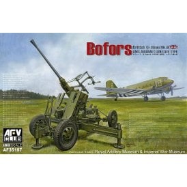 1:35 Bofors QF 40mm Mk III AA Gun Late (UK Version) Military Model Kit