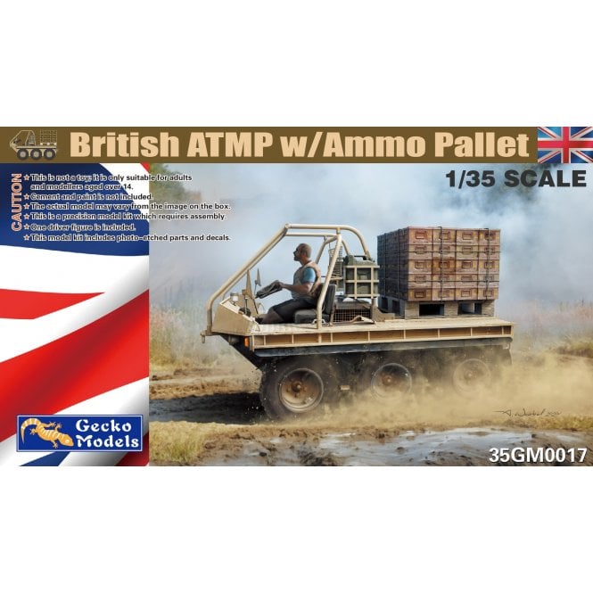 1:35 British ATMP w\Ammo Pallet Military Model Kit