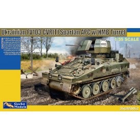 1:35 British FV103 CVR(T) Spartan w/Extra Armored HB Gun Turret (Ukraine War) Military Model Kit