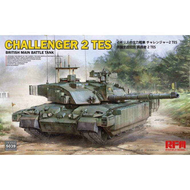 1:35 British Main Battle Tank Challenger 2 TES Military Model Kit