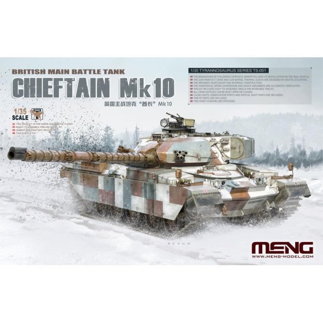 1:35 British Main Battle Tank Chieftain Mk. 10 Military Model Kit