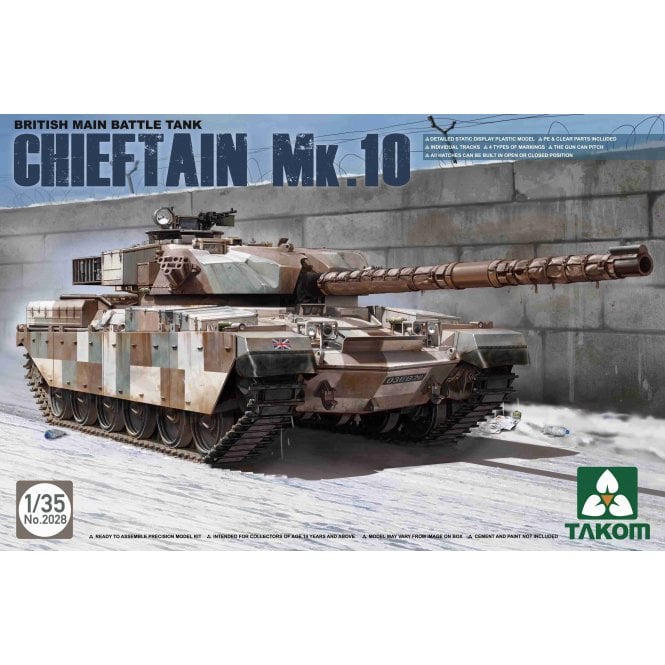 1:35 British Main Battle Tank Chieftain Mk.10 Model Military Kit