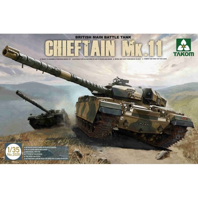 1:35 British Main Battle Tank Chieftain Mk.11 Model Military Kit