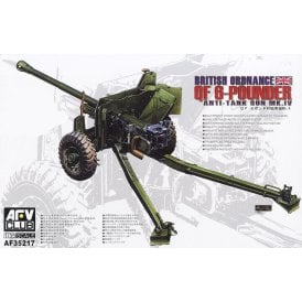 1:35 British Ordnance QF 6PDR. Gun (late) Military Model Kit