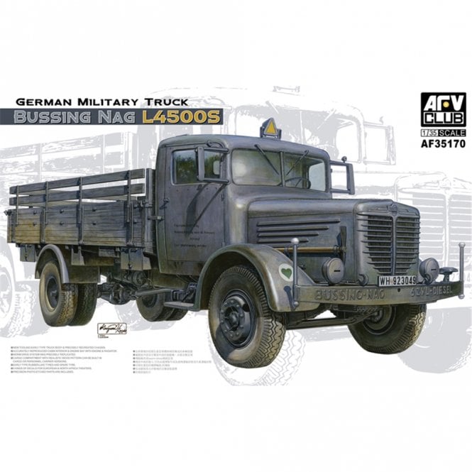 1:35 Büssing NAG L4500S Truck Military Model Kit