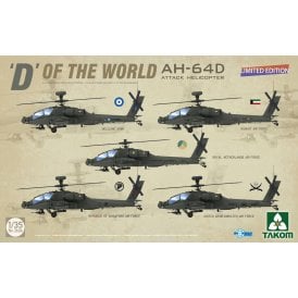 1:35 D of the World AH-64D Attack Helicopter Model Aircraft Kit (Limited Edition)