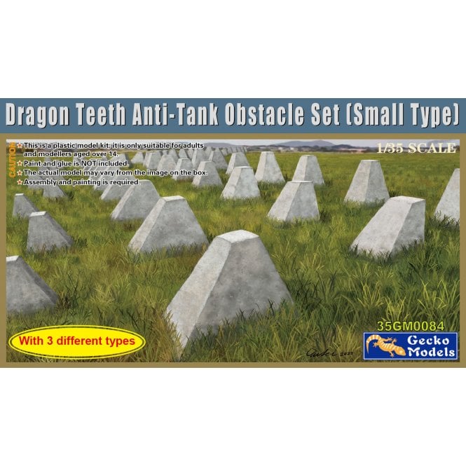 1:35 Dragon Teeth Anti-Tank Obstacle Set (Small Version) Military Model Kit