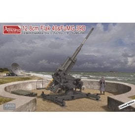 1:35 German 12.8cm Flak 40 & FuMG 39D 128 mm Gun and Radar Military Model Kit