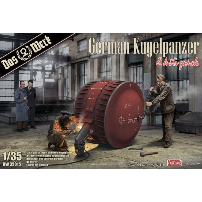 1:35 German Kugelpanzer 2 Kits Pack (Figures not Inc.) Military Model Kit